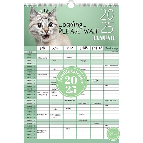 1Conzept Familiekalender 2025 Dyr