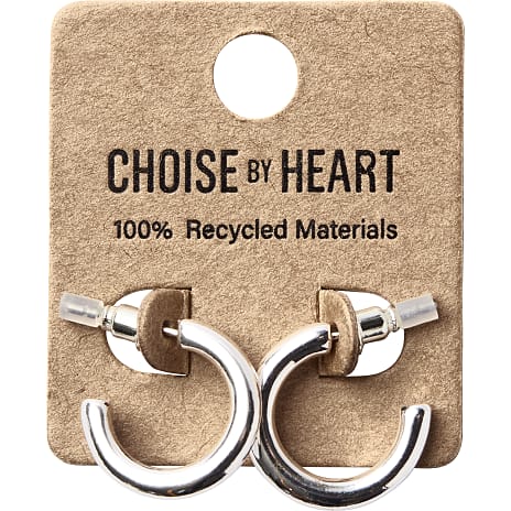 Choise by heart Dame Ørering Creol Lille Sølvfarvet
