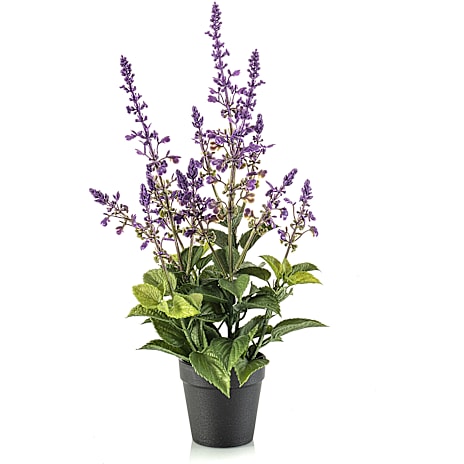 Andre Mærker Kunstig salviebusk i potte - lavendel 1 stk.