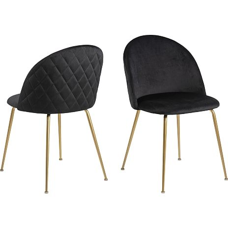 AC Design Furniture Louise Spisebordsstol Sort