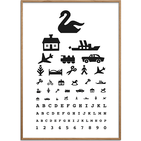 Citatplakat Retro synstavle - 30x40 cm 1 stk.