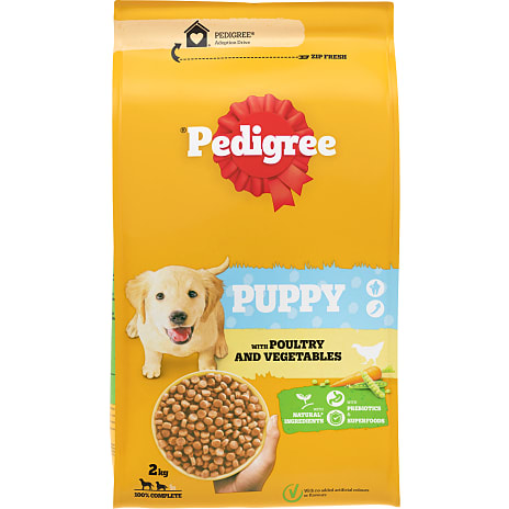 Pedigree Tørfoder Fjerkræ og Grøntsager Junior