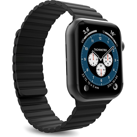 PURO Apple Watch Icon Link rem 42-44 mm M/L sort