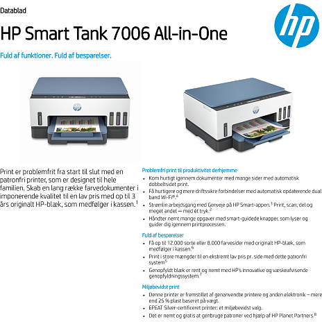 HP SMART TANK 7006 AIO Printer