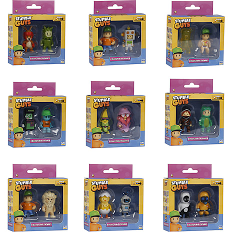 Stumble Guys Mini Figur 7,5 cm 2-pak Assorteret