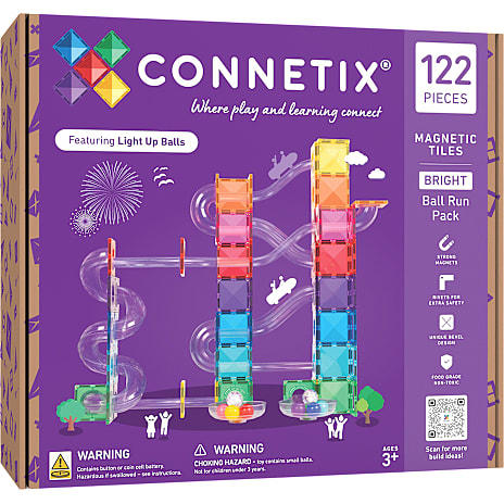 Connetix Magnetsæt Kuglebane 122 Dele Lys