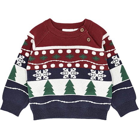 VRS baby strikbluse str. 62 - rød
