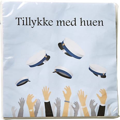 Servietter med studenterhuer