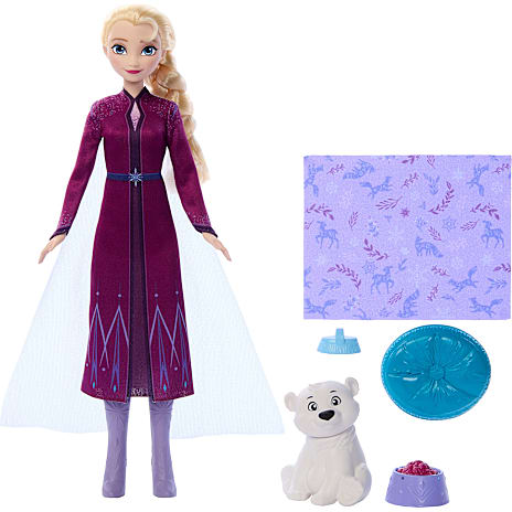 Disney Frost Elsa dukke og isbjørneunge 1 stk.