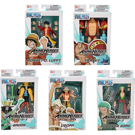 Banpresto Bandai Anime Heroes One Piece figur - assorteret