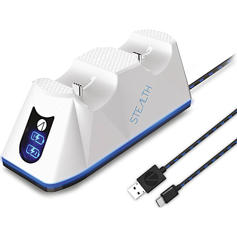 Stealth Gaming PS5 Twin Charging Dock Hvid