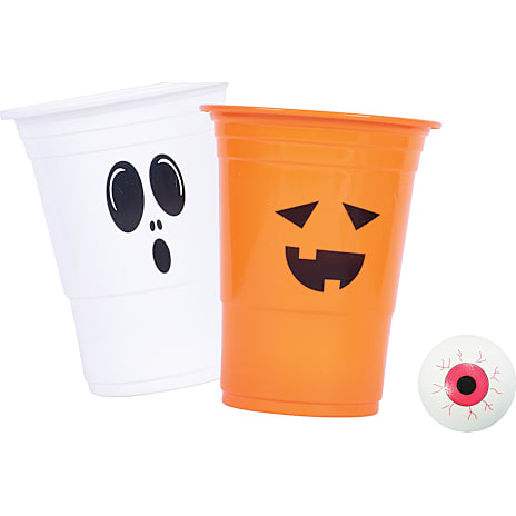 Halloween Beerpongspil Sort Og Orange