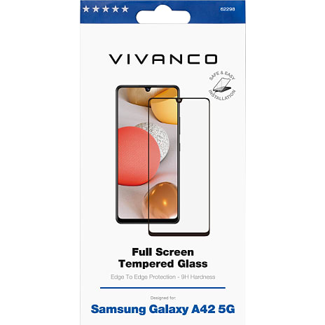 Vivanco Samsung Galaxy A42 5G Full Screen 2.5D 9H Beskyttelsesglas