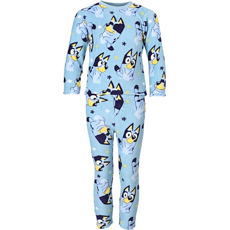 Licens Bluey fleecebluse og -bukser str. 134/140 - blå