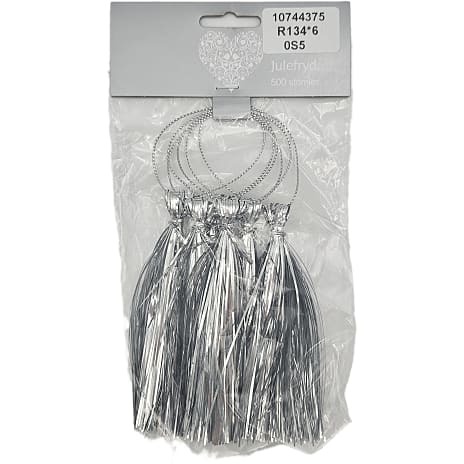 Julefryd Lametta Kvaster 10 cm Assorteret