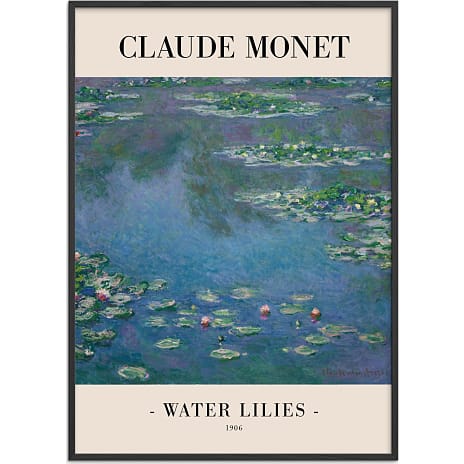 Citatplakat Water Lilies 1915 - 70x100 cm 1 stk.