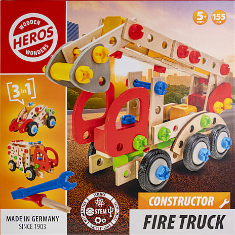 Heros Constructor 3-i-1 Brandbil