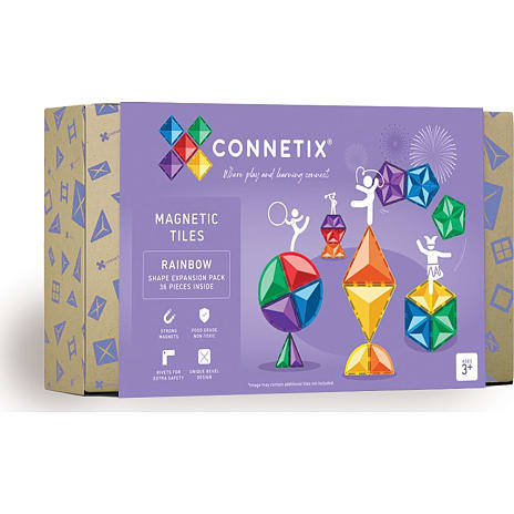 Connetix Expansion Pack Magnetsæt 36 Dele Rainbow