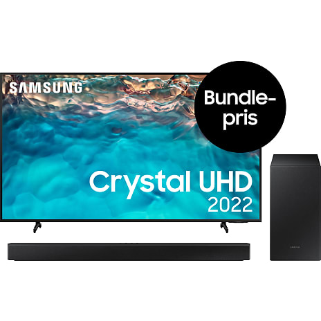 Samsung 65" Crystal UHD TV UE65BU8005 Inkl. Samsung HW-B440 2.1 Soundbar på