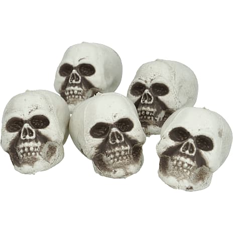 Halloween Kranier 5x6 cm 5-pak Hvid