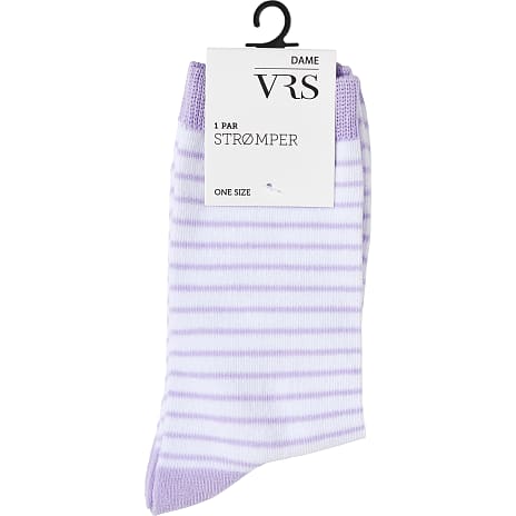 VRS Dame Strømper Str. Onesize Stribet