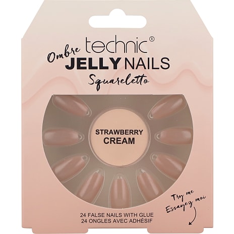 Technic Kunstige Negle Strawberry Cream