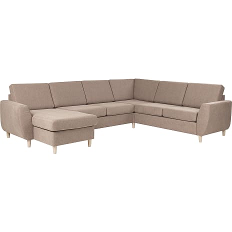 Madrid Nordic Vendbar Hjørnesofa med Chaiselong Taupe