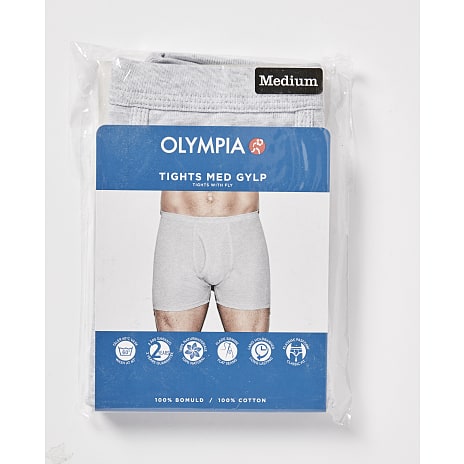 Olympia herre tights str. 2XL - grå 1 stk.