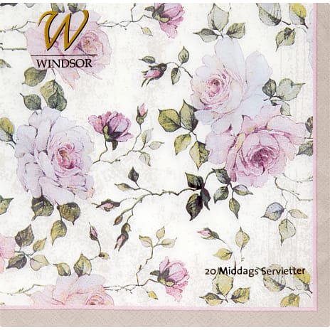 Windsor Mønstrede servietter 40x40 cm