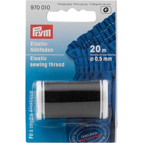 Prym Elastiktråd 0,5mm Sort