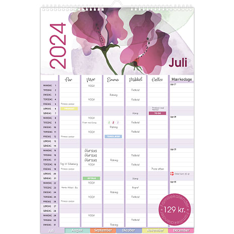 1Conzept Familiekalender 24/25 Blomster