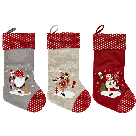 Julefryd Julesok Med Motiv Længde 51 cm Assorteret