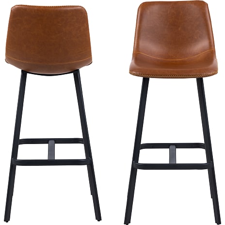 AC Design Furniture Oregon barstol - cognacfarvet kunstlæder