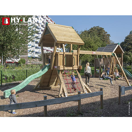 HY-LAND Q Projekt 2 Legeplads inkl. Swing X'tra Gyngemodul