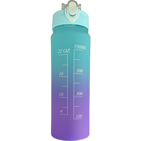 Motivationsflaske Turkis/Lilla 700 ml