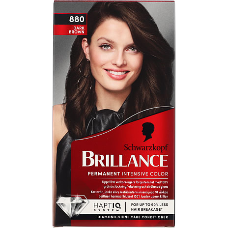 Schwarzkopf Permanent Hårfarve 880 Dark Brown Med Serum