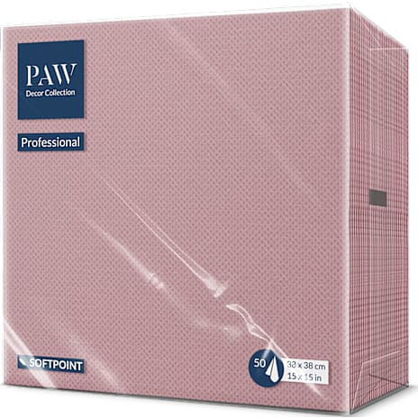 Paw Ensfarvede servietter 38x38 cm Lyng