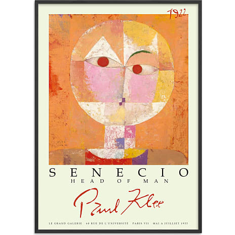Citatplakat Senecio, Paul Klee - 30x40 cm 1 stk.