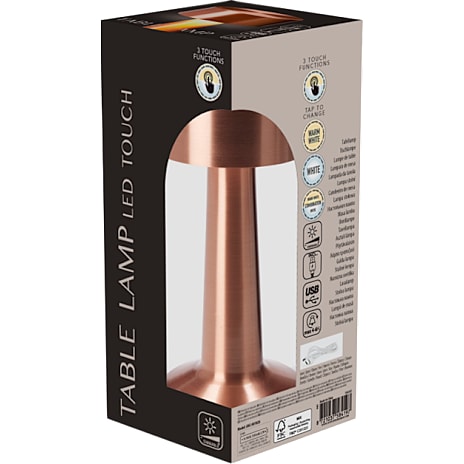 Bordlampe kobber