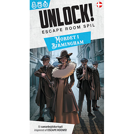 Unlock! Escape Room spil - Mordet i Birmingham