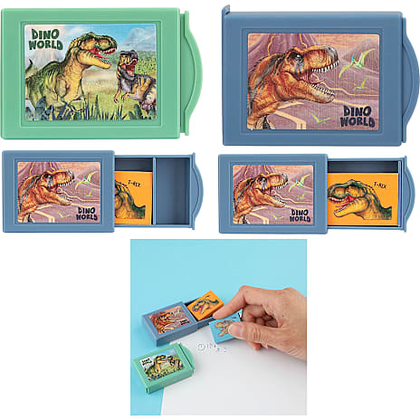 Dino world magisk viskelæderbox - flere varianter - assorteret 1 stk.