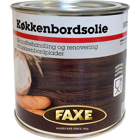 FAXE køkkenbordsolie sort