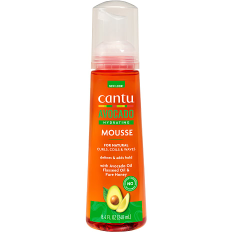 Cantu Hydrating hårmousse m. avocadoolie, hårfrøolie og honning 248 ml