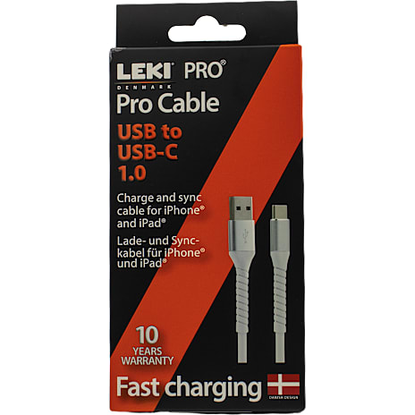 Leki bycph Pro Kabel USB to USB-C 1 m Hvid