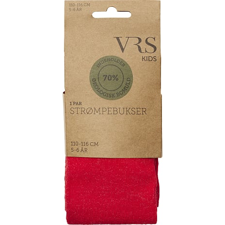 VRS Børne Strømpebukser Str. 9-10 År Rød