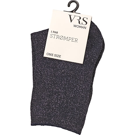 VRS Dame Glimmerstrømper Str. Onesize Mørkeblå