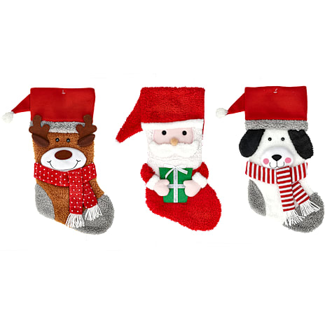 Julesok Med Figur Længde 45 cm Assorteret