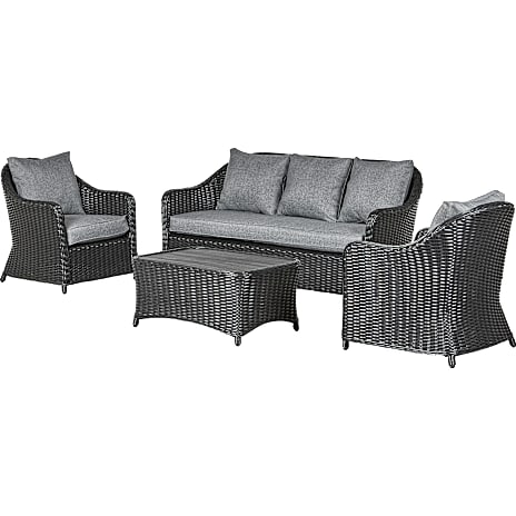2-Connect Albany Loungesæt Sort