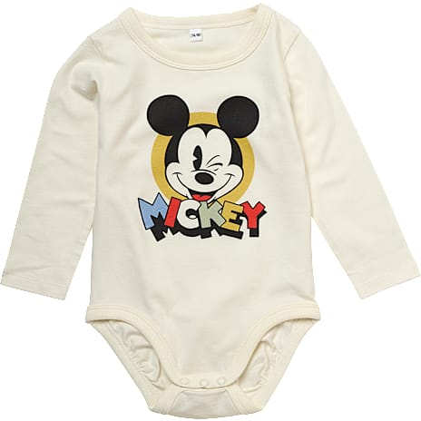 Mickey and Friends Body 86/92 - Råhvid
