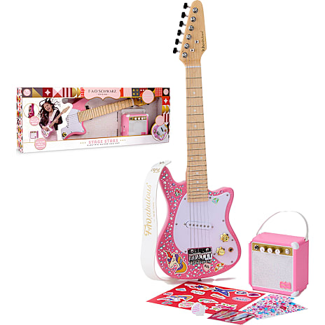 Fao Schwarz elektrisk legeguitar - lyserød 1 stk.